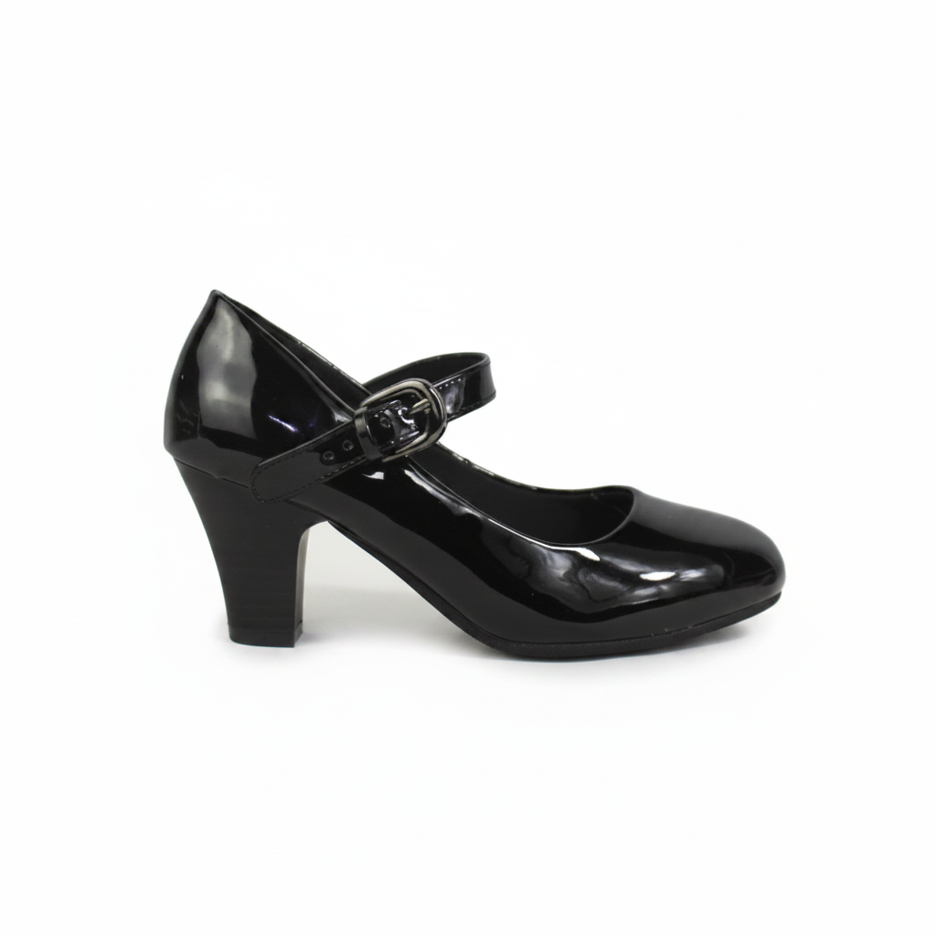 Zapato Mujer Cueca 2023-1 Black Mirror Tallas 36 a 41